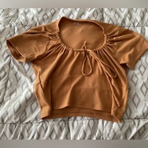 Cropped Small Brown Shirt